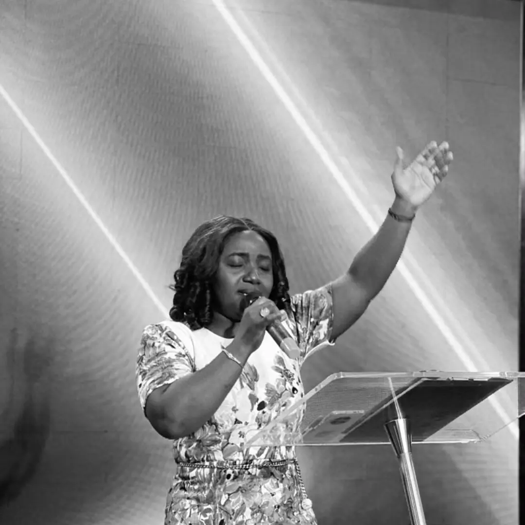 An adult speaker sharing the Word during an EDSA gathering.